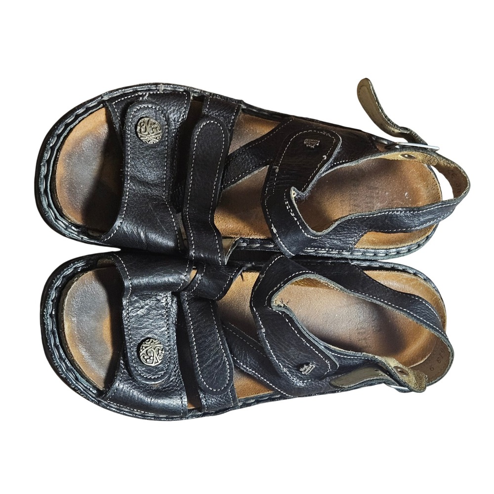 Finn Comfort Gomera-S Backstrap Sandals Leather Orthopedic 7-7.5 Granola Chic
